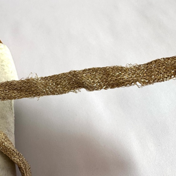 Joyfolie Tessa lace up sandals with Gold accents Size Y4 - Picture 9 of 15